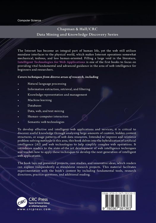 Produktbild: Intelligent Technologies for Web Applications