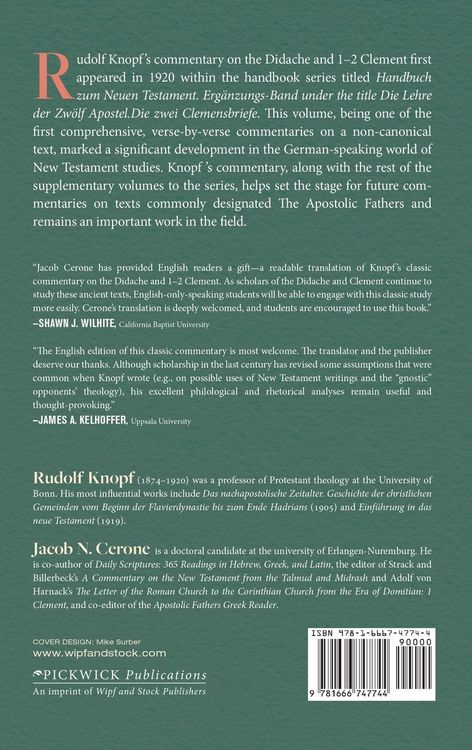 Produktbild: Commentary on the Didache and on 1-2 Clement