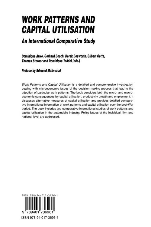 Produktbild: Work Patterns and Capital Utilisation