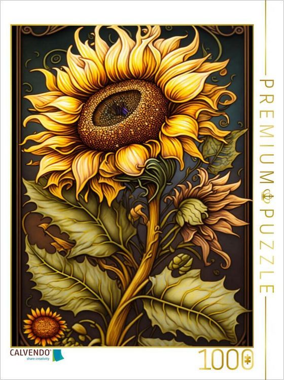 Produktbild: CALVENDO Puzzle Sonnenblume | 1000 Teile Lege-Gr&ouml;&szlig;e 64x48cm Foto-Puzzle f&uuml;r gl&uuml;ckliche Stunden