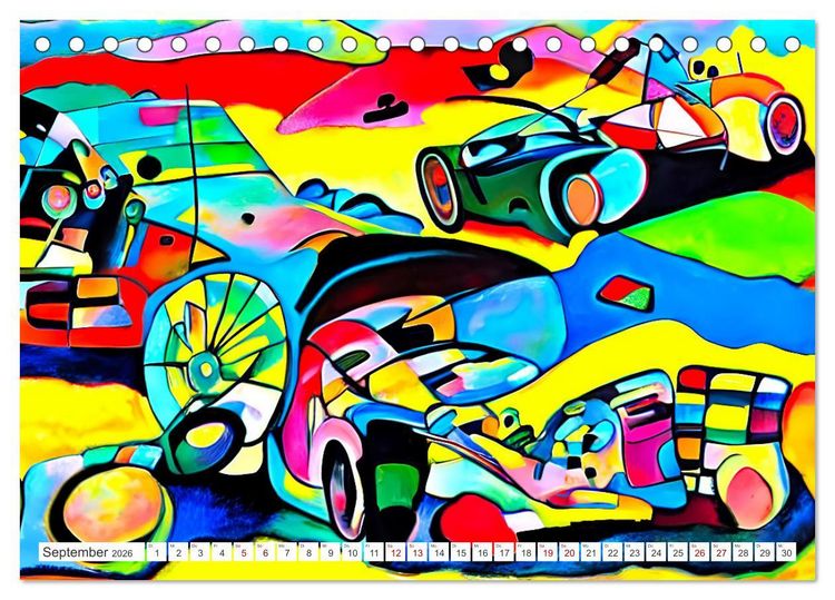 Produktbild: Expressionismus - Farbenspiel der Kunst (Tischkalender 2026 DIN A5 quer), CALVENDO Monatskalender