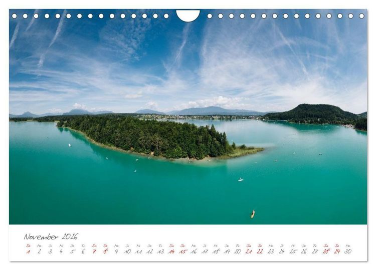 Produktbild: Der wundersch&ouml;ne Faaker See in K&auml;rnten (Wandkalender 2026 DIN A4 quer), CALVENDO Monatskalender