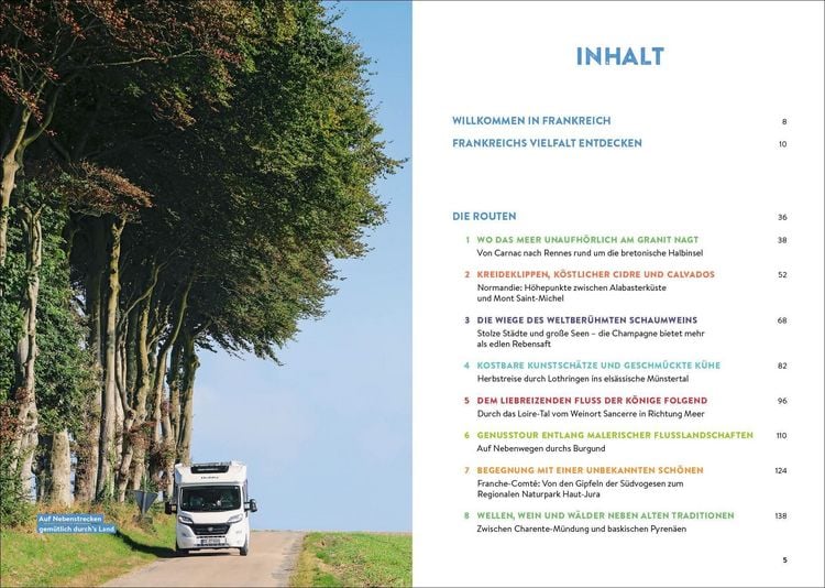 Produktbild: Frankreich mit dem Wohnmobil Die sch&ouml;nsten Routen von der Normandie &uuml;ber die C&ocirc;te d&rsquo;Azur nach Korsika