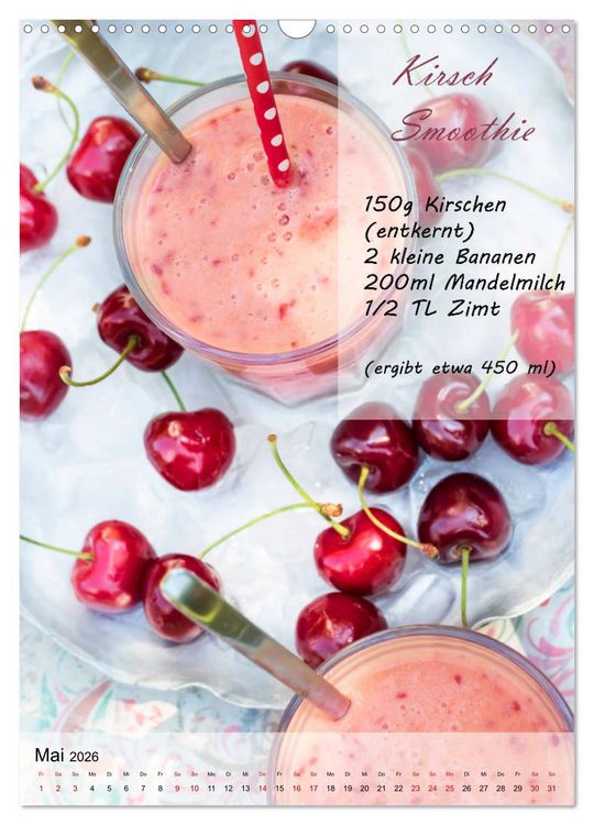 Produktbild: Smoothies zum Selbermachen (Wandkalender 2026 DIN A3 hoch), CALVENDO Monatskalender