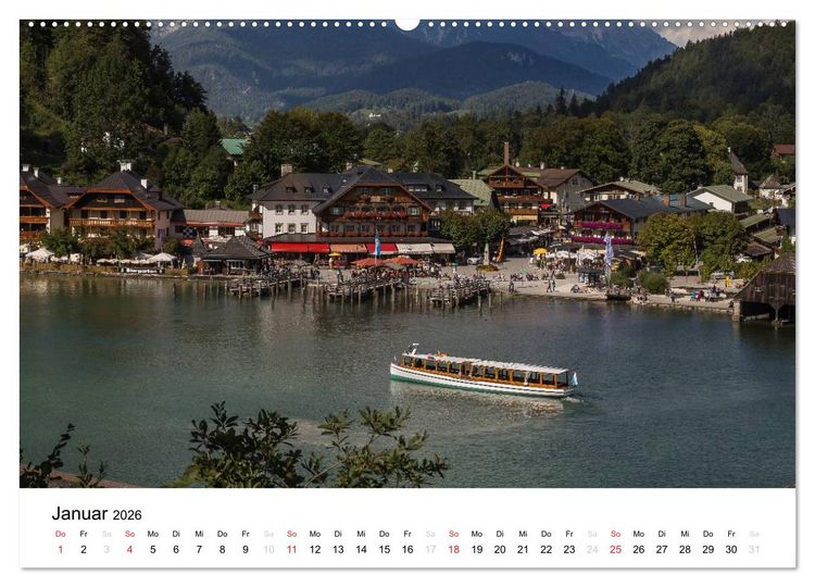 Produktbild: Reizvolle Gew&auml;sser im Berchtesgadener Land (hochwertiger Premium Wandkalender 2026 DIN A2 quer), Kunstdruck in Hochglanz