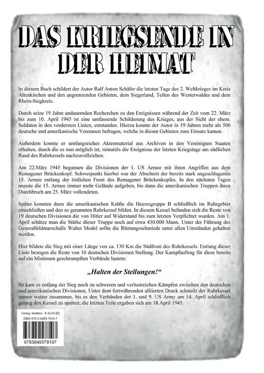 Produktbild: Das Kriegsende in der Heimat
