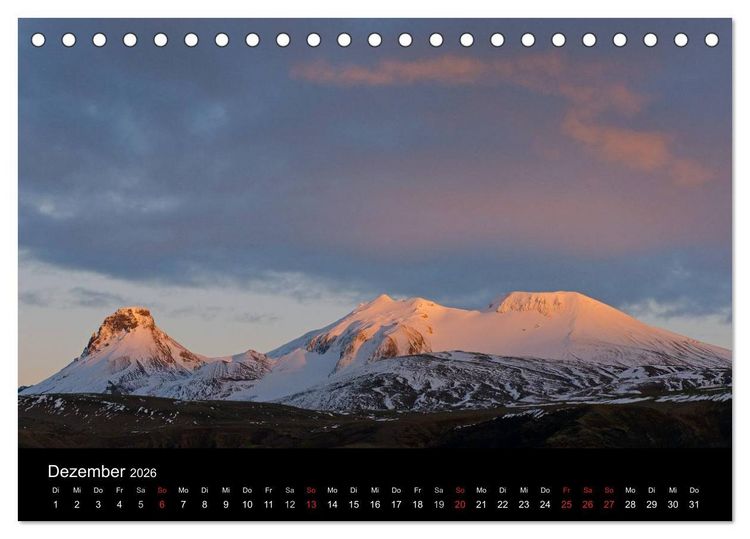 Produktbild: Island (Tischkalender 2026 DIN A5 quer), CALVENDO Monatskalender