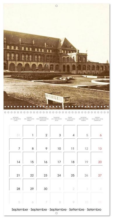 Produktbild: Cologne autrefois : Cartes postales historiques de la ville (Calendrier mural carr&eacute; 2026 30x30 cm) Calendrier double avec une page pour vos prises de notes