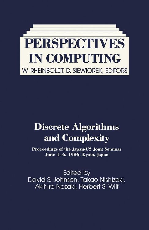 Produktbild: Discrete Algorithms and Complexity