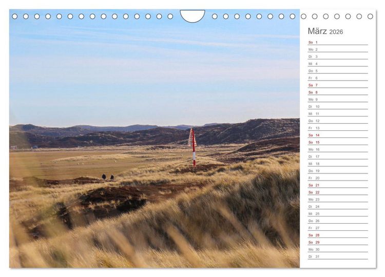 Produktbild: Nodseeinsel Sylt - Impressionen der beliebtesten Insel Deutschlands (Wandkalender 2026 DIN A4 quer), CALVENDO Monatskalender