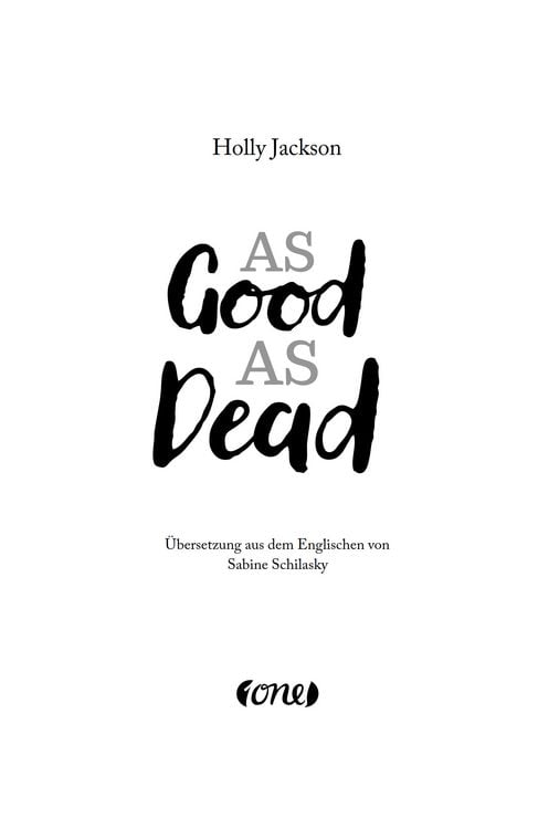 Produktbild: As Good as Dead