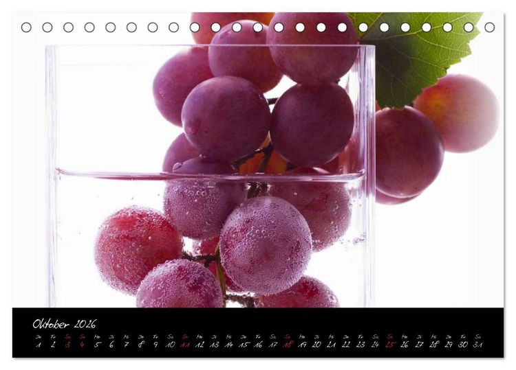 Produktbild: Frische Fr&uuml;chte Kalender (Tischkalender 2026 DIN A5 quer), CALVENDO Monatskalender
