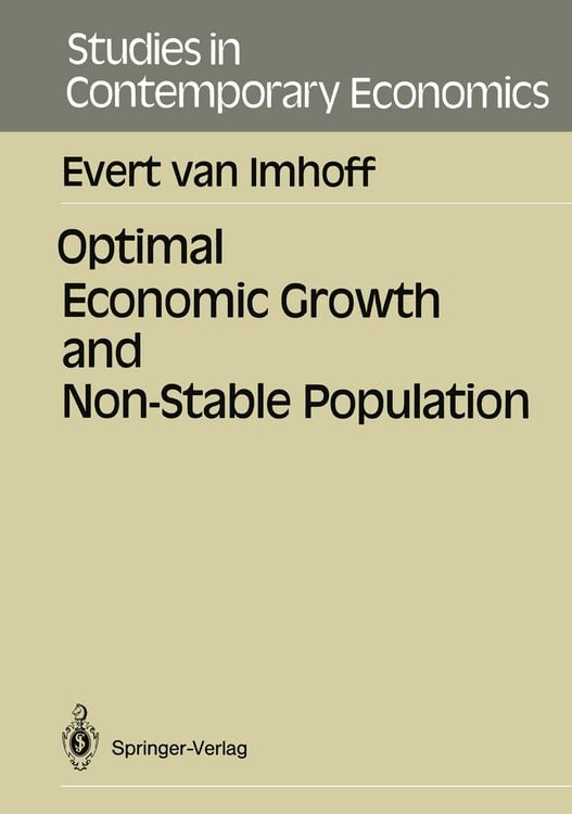 Produktbild: Optimal Economic Growth and Non-Stable Population