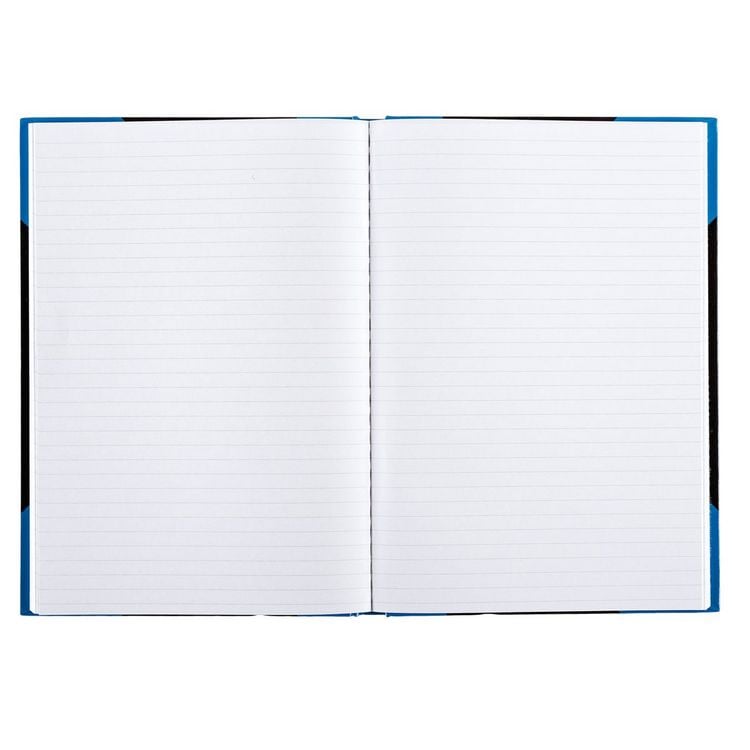 Produktbild: Idena Notizbuch Kladde liniert 96 Blatt 70g/m&sup2; schwarz/blau DIN A5