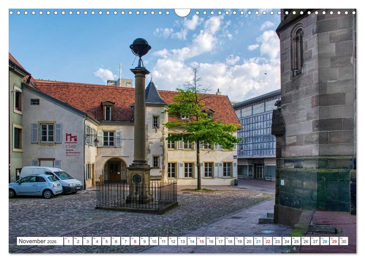 Produktbild: Mulhouse - Das s&uuml;dliche Tor der els&auml;ssischen Weinstra&szlig;e (Wandkalender 2026 DIN A3 quer), CALVENDO Monatskalender