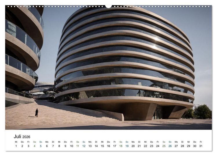 Produktbild: Einsamkeit in Architektur (Wandkalender 2026 DIN A2 quer), CALVENDO Monatskalender