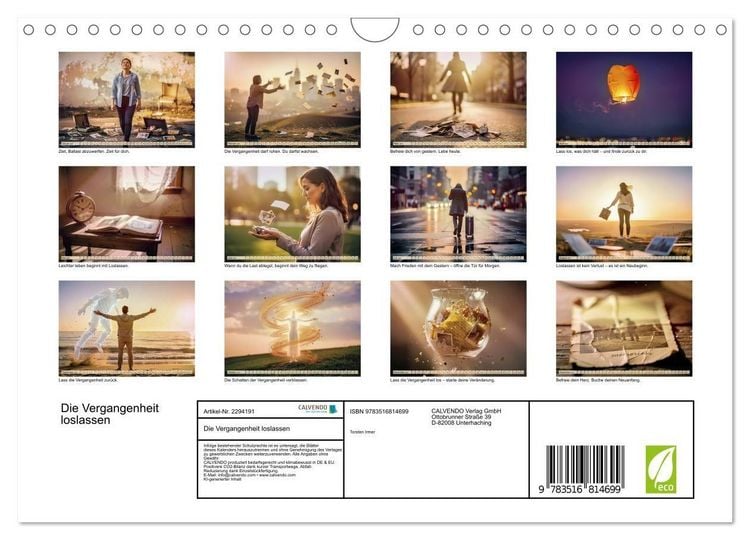 Produktbild: Die Vergangenheit loslassen (Wandkalender 2027 DIN A4 quer), CALVENDO Monatskalender