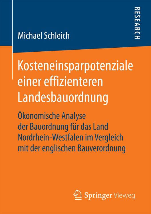 Produktbild: Kosteneinsparpotenziale einer effizienteren Landesbauordnung