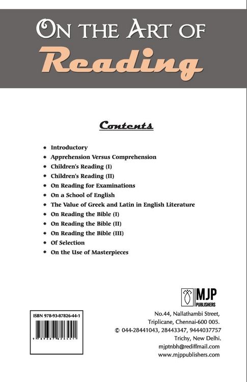 Produktbild: On The Art Of Reading