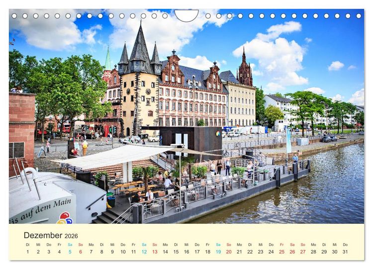 Produktbild: Frankfurt am Main - Finanzen und Geschichte (Wandkalender 2026 DIN A4 quer), CALVENDO Monatskalender