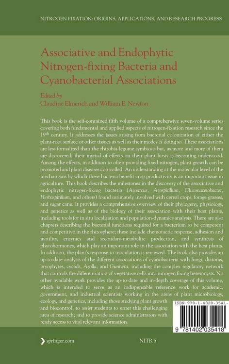 Produktbild: Associative and Endophytic Nitrogen-fixing Bacteria and Cyanobacterial Associations