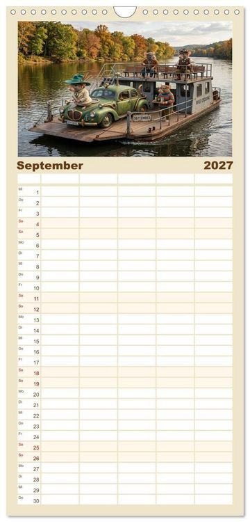 Produktbild: Familienplaner 2027 - Zauberhafte Welt der Rattlis mit 5 Spalten (Wandkalender, 21 x 45 cm) CALVENDO