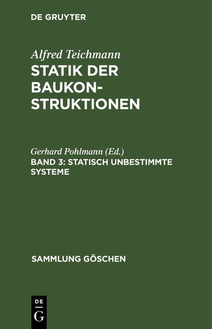 Produktbild: Statisch unbestimmte Systeme