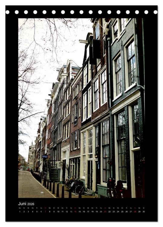 Produktbild: Amsterdam (Tischkalender 2026 DIN A5 hoch), CALVENDO Monatskalender