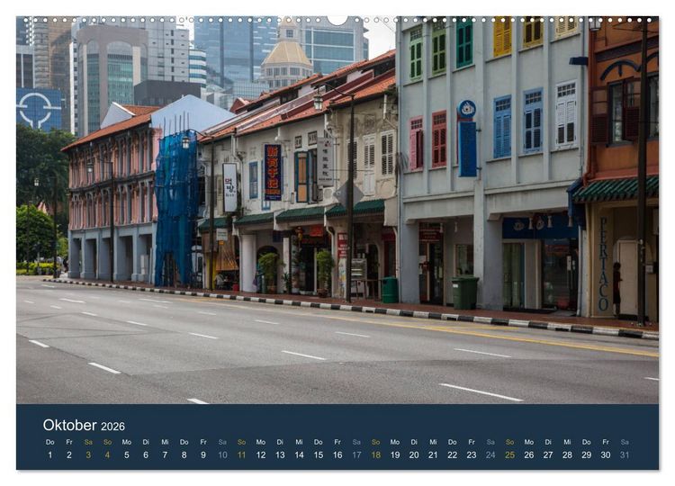 Produktbild: Singapur bei Nacht und Tag (Wandkalender 2026 DIN A2 quer), CALVENDO Monatskalender