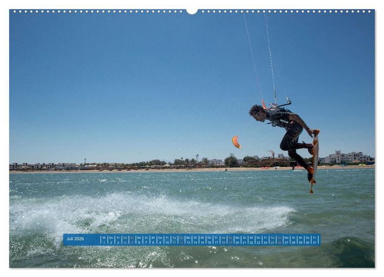 Produktbild: Kite Boarding El Gouna (Wandkalender 2026 DIN A2 quer), CALVENDO Monatskalender