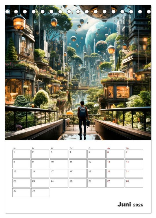 Produktbild: METAVERSE Cooler Terminplaner (Tischkalender 2026 DIN A5 hoch), CALVENDO Monatskalender