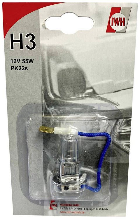 Produktbild: IWH 019353 Halogen Leuchtmittel H3 55W 12V
