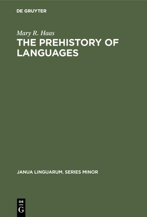 Produktbild: The Prehistory of Languages