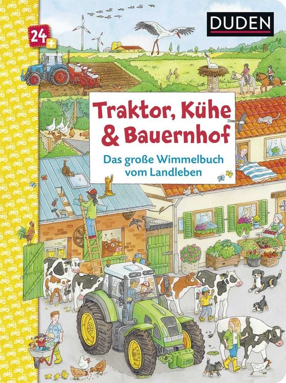 Produktbild: Traktor, K&uuml;he & Bauernhof: Das gro&szlig;e Wimmelbuch vom Landleben
