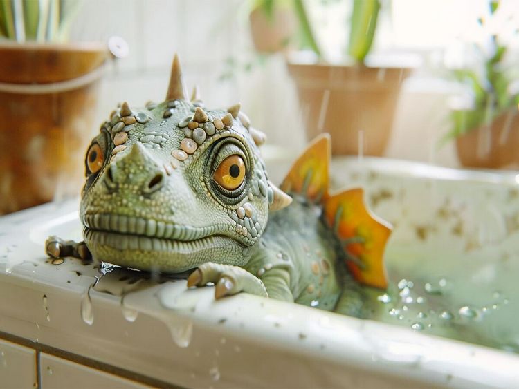 Produktbild: CALVENDO Puzzle Ein Motiv aus dem Kalender "Wie w&auml;re es mit einem Dinosaurier als Haustier?" | 1000 Teile Lege-Gr&ouml;&szlig;e 64x48cm Foto-Puzzle f&uuml;r gl&uuml;ckliche Stunden
