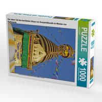 Produktbild: CALVENDO Puzzle Der obere Teil des ber&uuml;hmten Stupa von Swayambhunath im Westen von Kathmandu 1000 Teile Lege-Gr&ouml;&szlig;e 48 x 64 cm Foto-Puzzle Bild von Ulrich Senff