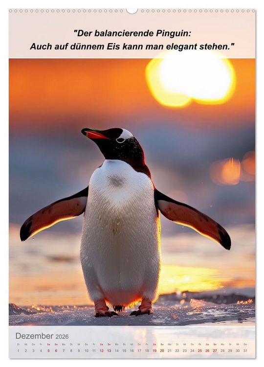 Produktbild: Ein tierisches Yoga-Abenteuer (hochwertiger Premium Wandkalender 2026 DIN A2 hoch), Kunstdruck in Hochglanz