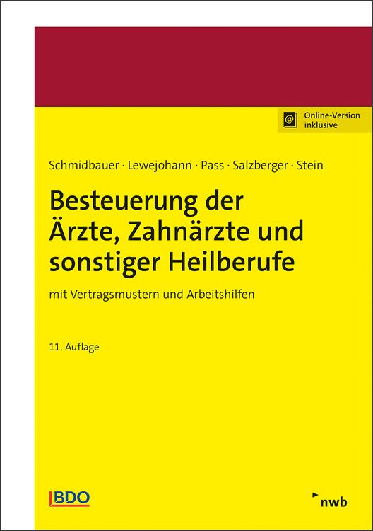 Produktbild: Besteuerung der Ärzte, Zahnärzte und sonstiger Heilberufe