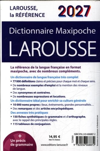 Produktbild: Dictionnaire Larousse Maxipoche. Edition 2027
