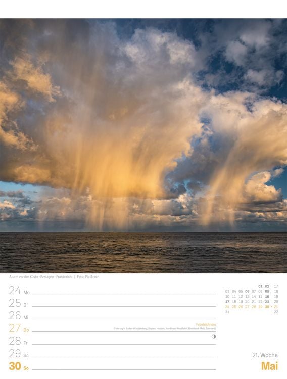 Produktbild: Planet Erde Wochenplaner Kalender 2027 | Landschaften der Welt