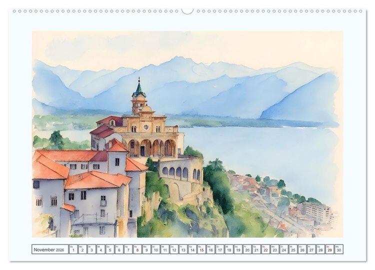 Produktbild: Traumreise durch die Schweiz (hochwertiger Premium Wandkalender 2026 DIN A2 quer), Kunstdruck in Hochglanz