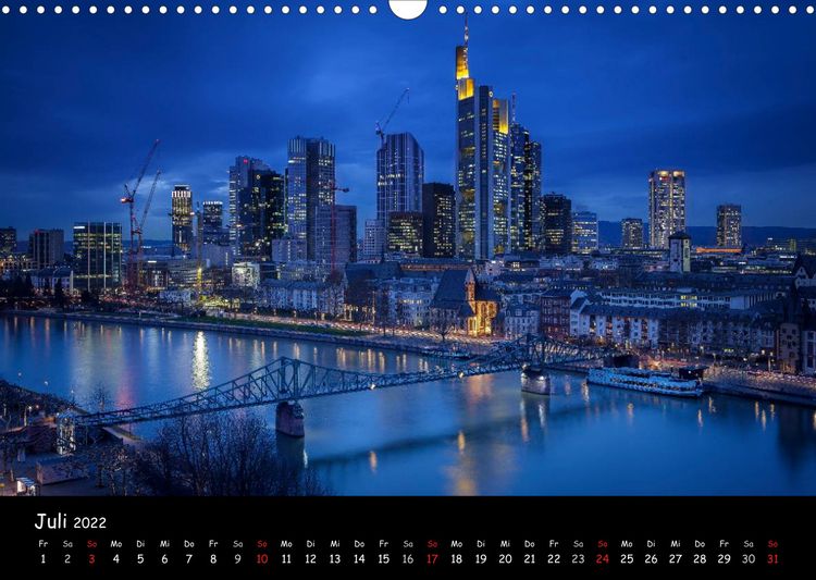 Produktbild: Frankfurt am Main Skylights (Wandkalender 2022 DIN A3 quer)