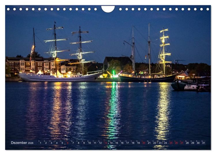 Produktbild: Wilhelmshaven, maritime Bilderreise (Wandkalender 2026 DIN A4 quer), CALVENDO Monatskalender