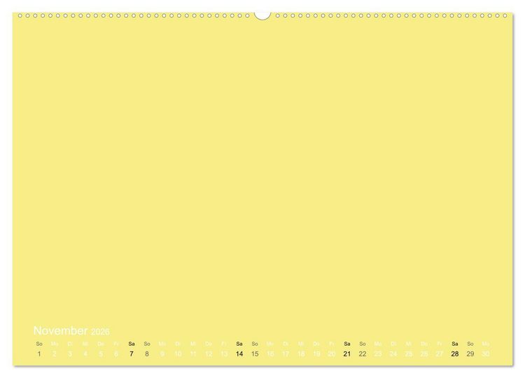 Produktbild: Bastelkalender - Gelb (Wandkalender 2026 DIN A2 quer), CALVENDO Monatskalender