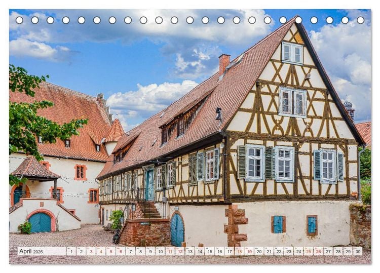 Produktbild: Michelstadt Impressionen (Tischkalender 2026 DIN A5 quer), CALVENDO Monatskalender
