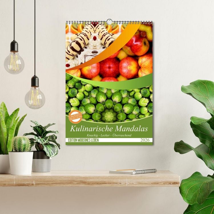 Produktbild: Kulinarische Mandalas (Wandkalender 2026 DIN A3 hoch), CALVENDO Monatskalender