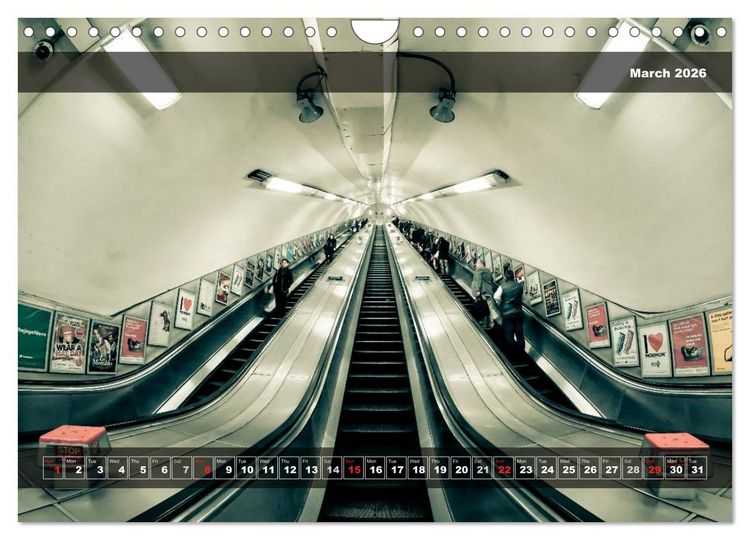 Produktbild: London Underground 2026 (Wall Calendar 2026 DIN A4 landscape), CALVENDO 12 Month Wall Calendar