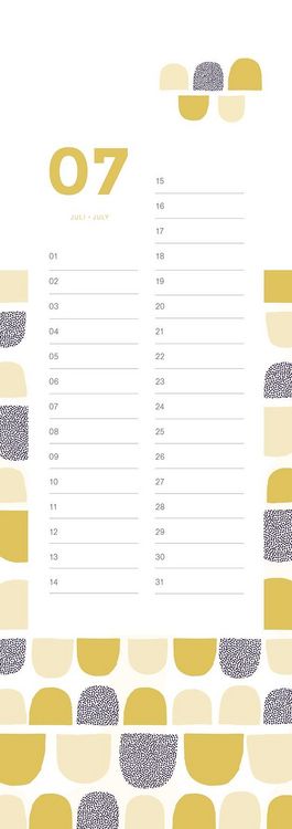 Produktbild: Geburtstagskalender Patterns