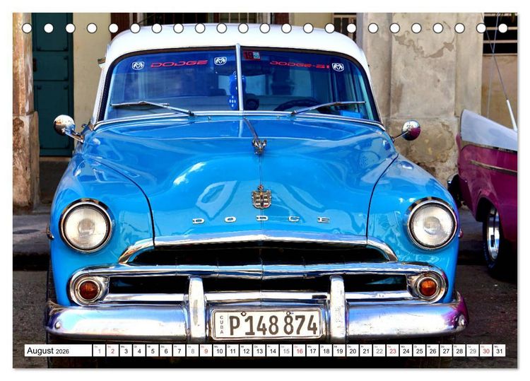 Produktbild: DODGE - Auto-Legenden der 50er Jahre (Tischkalender 2026 DIN A5 quer), CALVENDO Monatskalender