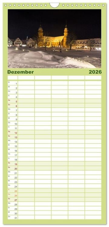 Produktbild: Familienplaner 2026 - Freudenstadt 2026 mit 5 Spalten (Wandkalender, 21 x 45 cm) CALVENDO